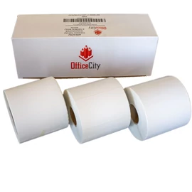 3000db 100x60mm direkt termál tekercses etikett címke (1000 címke/tekercs, 3 tekercs)