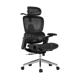 Prémium ergonomikus irodai szék, forgószék, fekete hálós (E05) 