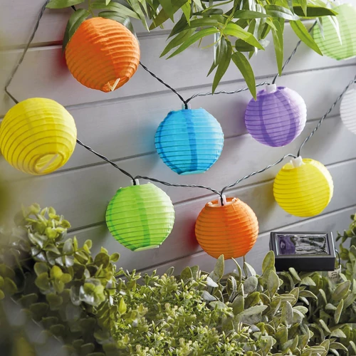 Szolár lampion fényfüzér