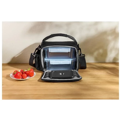  Silvercrest  Hűtőtáska ételtartó dobozokkal fekete színű 5L