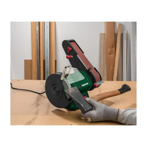 ParkSide PSBS 240 C2 Kombinált 2 az 1-ben állványos szalag csiszoló gép és köszörű, 240W