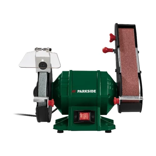 ParkSide PSBS 240 C2 Kombinált 2 az 1-ben állványos szalag csiszoló gép és köszörű, 240W