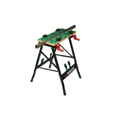 ParkSide összecsukható munkapad, műhely munkaasztal, 150 kg teherbírással, 60 x 79 x 63 cm