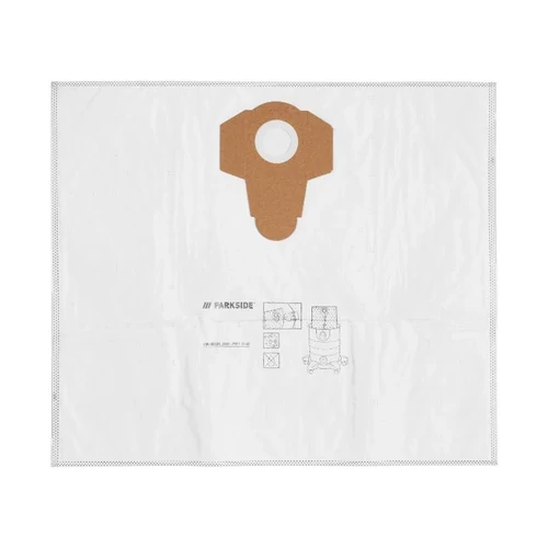Parkside porszívózsák-Szűrőzsák 10db papír PVFT 30 A1