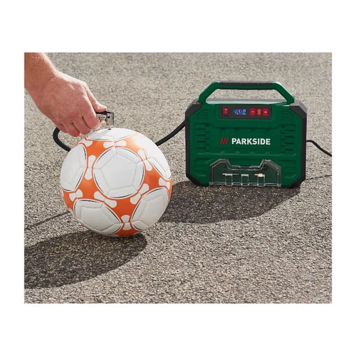 Parkside hordozható kompresszor digitális kijelzővel 12 V/230 V PMK 150 A1