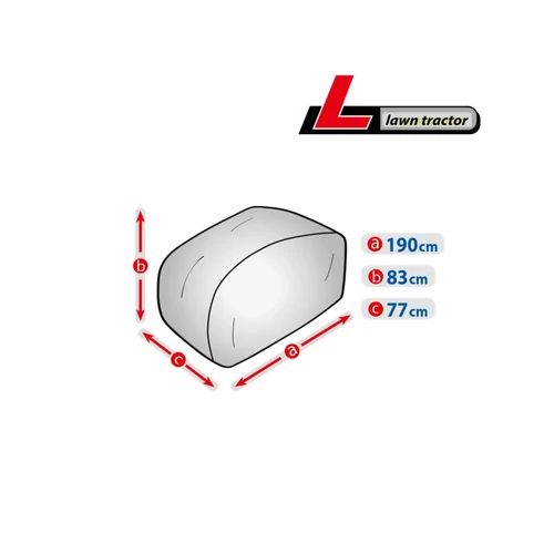 Kerti Traktor takaró ponyva Kegel L-es méretű 190×83×77 cm 