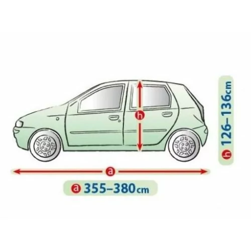 Mobile Garage autótakaró ponyva 355-380 cm  - M1 hatchback