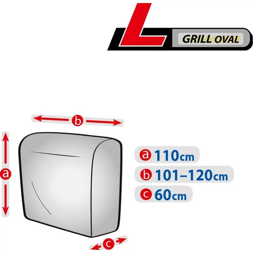 Kerti grill védőponyva (110 x 101-120 x 60 cm) ovális L