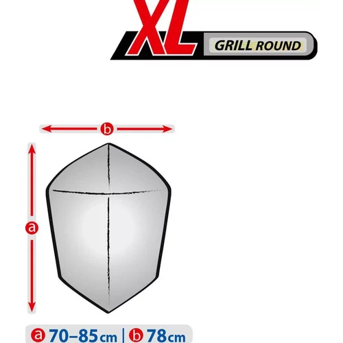 Grill takaróponyva Kegel, poliészter, vízálló, UV álló, gömb XL (70–85 × 78 cm)