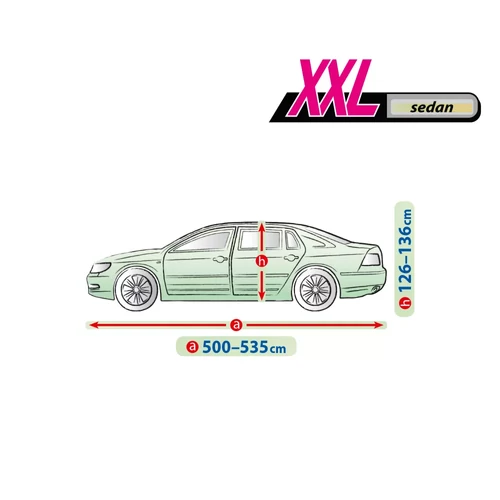Perfect Garage autótakaró ponyva 500-535 cm - XXL sedan