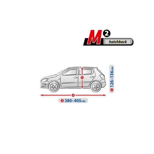 Optimal  Garage II autótakaró ponyva - M2 hatchback  (380-405 cm)