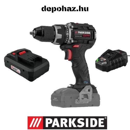ParkSide Performance PABSP 20 LI C4 Brushless 20V akkus  fúró, csavarozó 