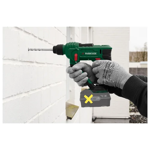 ParkSide akkus fúrókalapács PABH 20LI D4 20V, akku és töltő nélkül 