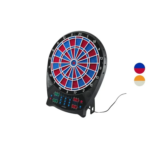 Crivit LED kijelzős elektromos darts tábla készlet, 3 x 4 dart szettel, póthegyekkel kék színű