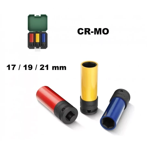 Parkside ütvecsavarozó védőbetét 3 részes színkódolt 