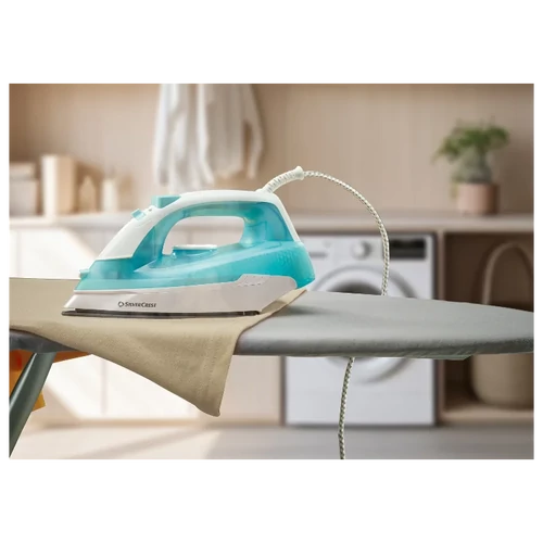 SILVERCREST SDBG 2200 A1 gőzölős vasaló – elektromos vasaló fehér/türkiz 2200W 