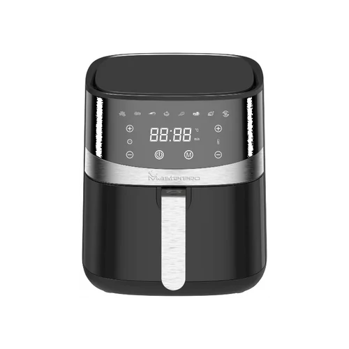 Masterpro Digitális forrólevegős fritőz XL, 8 l, Érintőképernyővel, Led kijelzővel