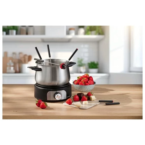 SILVERCREST SFE 1500 E5 elektromos fondü készítő 1500W – fondü edény ezüst