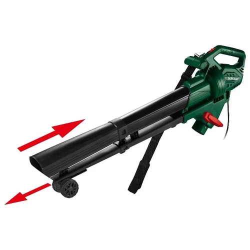 ParkSide PLS 2600 A1 Elektromos,lombszívó, lombfúvó, 2600 W, 34 literes gyűjtőzsákkal