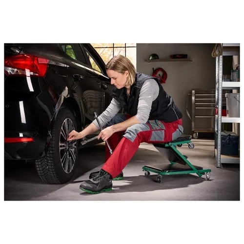 ParkSide PRW 2 A1 GR  gurulós összecsukható aláfekvő szerelőágy és műhelyszék, 2 az 1-ben