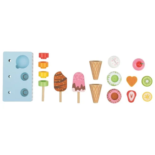 Lupilu fa  fagylalt-jégkrém készlet 17 darabos 