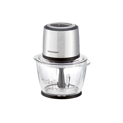 SILVERCREST konyhai aprító 500W 1,2L – üveg tálas jégdaráló, inox, SMZE 500 C2