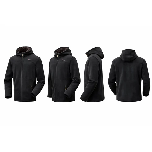 Parkside férfi polár pulóver cipzáras oldalzsebes kapucnis