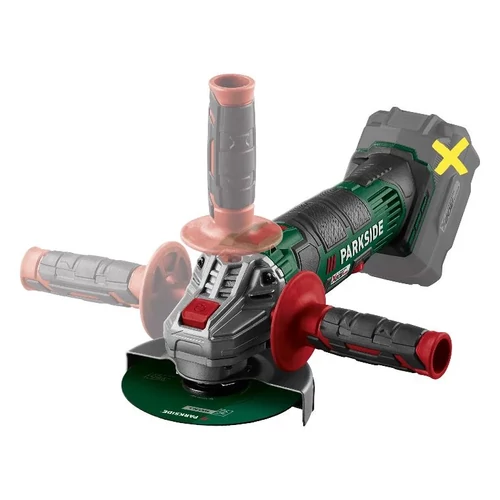 ParkSide PWSA 20 Li G4 akkumulátoros sarokcsiszoló kofferben,akku és töltő nélkül  