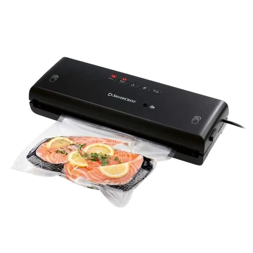 SilverCrest SV 130 A1 vákuumcsomagoló,fóliahegesztő, WET és SOFT programmal,130 W / fekete 