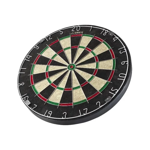 Crivit szizál darts tábla, hagymányos sisal rost dart tábla, 3 dart nyíllal, start vonallal