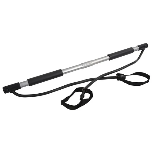 Erősítő fitneszrúd gumis expanderrel 