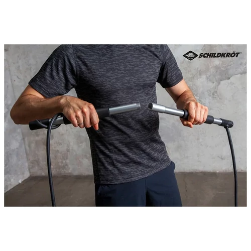 Erősítő fitneszrúd gumis expanderrel 