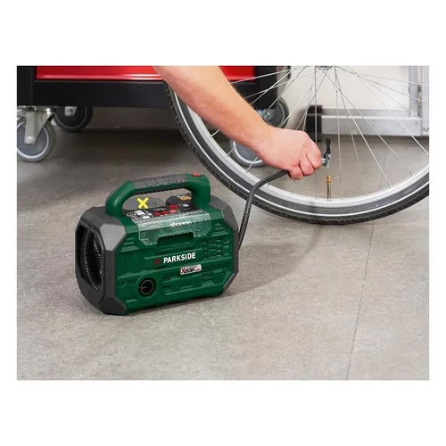 ParkSide PKA 20-Li C3 SOLO  kompresszor és légszivattyú + LED lámpa, 20 V (akku és töltő nélkül)