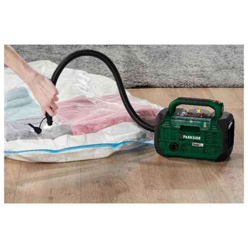 ParkSide PKA 20-Li C3 SOLO  kompresszor és légszivattyú + LED lámpa, 20 V (akku és töltő nélkül)