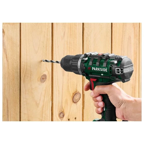 ParkSide PABS 20-Li i9 SET Akkumulátoros fúrógép, csavarozó, behajtó, 2 db Li-ion akkuval kofferben