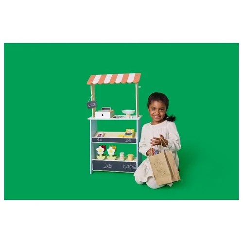 Lupilu Gyerek Fabolt pultal,napellenzővel és vitrinnel 45 x 85 x 24 cm 