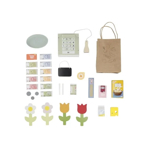 Lupilu Gyerek Fabolt pultal,napellenzővel és vitrinnel 45 x 85 x 24 cm 