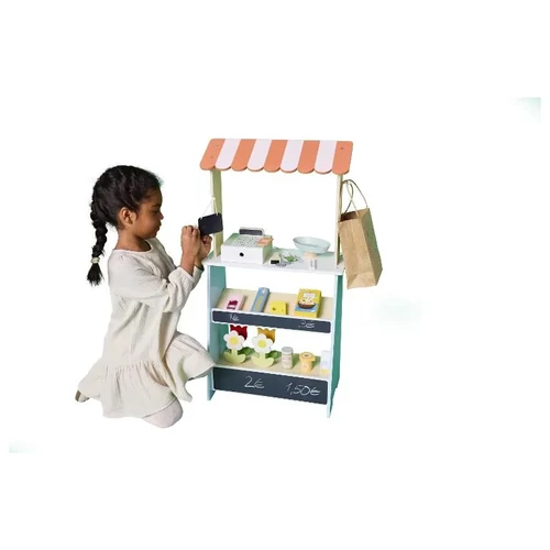 Lupilu Gyerek Fabolt pultal,napellenzővel és vitrinnel 45 x 85 x 24 cm 