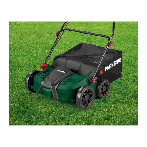 PARKSIDE PELV 1800 C3 Elektromos talajlazító/gyepszellőztető , fűlevegőztető, gyűjtőzsákkal, lazító és szellőztető hengerrel 1800W 