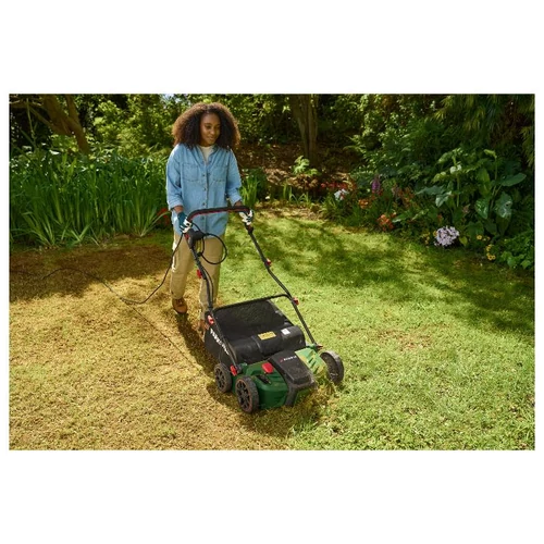 PARKSIDE PELV 1800 C3 Elektromos talajlazító/gyepszellőztető , fűlevegőztető, gyűjtőzsákkal, lazító és szellőztető hengerrel 1800W 