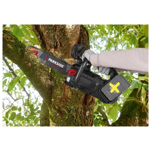 ParkSide Performance PPKSA 40-Li B2 RD Dupla akkumulátoros láncfűrész, 40V, (akku és töltő nélkül)