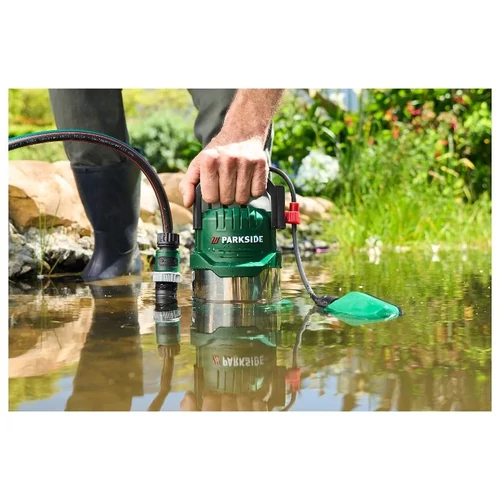 Parkside PETPS 1100 A1 elektromos merülő szennyvíz búvár szivattyú úszókapcsolóval, 1100 W