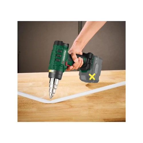 ParkSide PHLGA 20-Li D3 SOLO akkumulátoros hőlégfúvó, tartozékokkal, kofferben akkumulátor és töltő nélkül