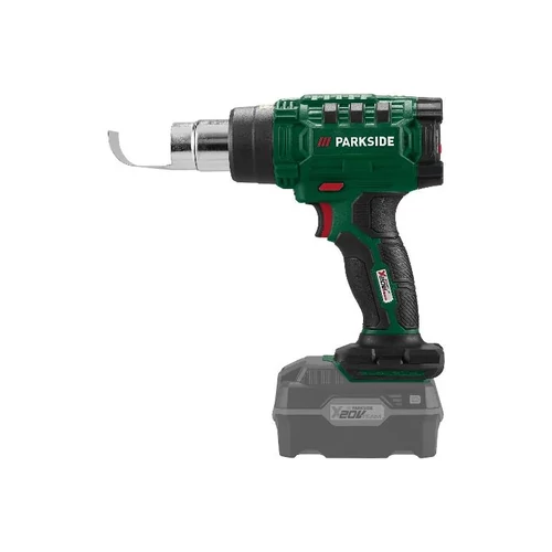 ParkSide PHLGA 20-Li D3 SOLO akkumulátoros hőlégfúvó, tartozékokkal, kofferben akkumulátor és töltő nélkül