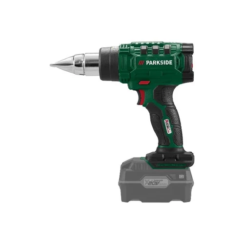 ParkSide PHLGA 20-Li D3 SOLO akkumulátoros hőlégfúvó, tartozékokkal, kofferben akkumulátor és töltő nélkül