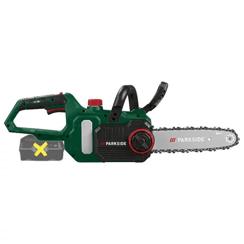 ParkSide Akkumulátoros láncfűrész, PAKS 20-Li E5 20 V, 23 cm-es vezető (akku és töltő nélkül)