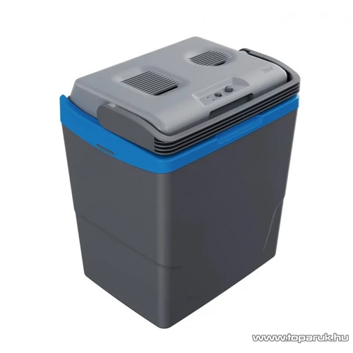 Crivit CEK 29 B5 CoolBox ECO Hálózati / autós elektromos hűtőtáska fűtés funkcióval, 29 literes, szürke / sötétkék