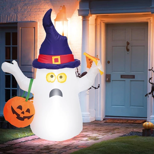 Halloween-i Felfújható szellem - 150 cm - IP44 - 3 LED - hálózati 230V