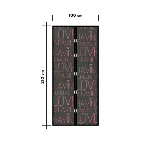 Szúnyogháló függöny ajtóra -mágneses- 100 x 210 cm - 