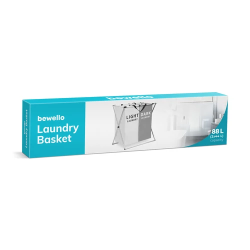  Bewello  Szennyestartó kosár szövetből, összecsukható fém vázzal